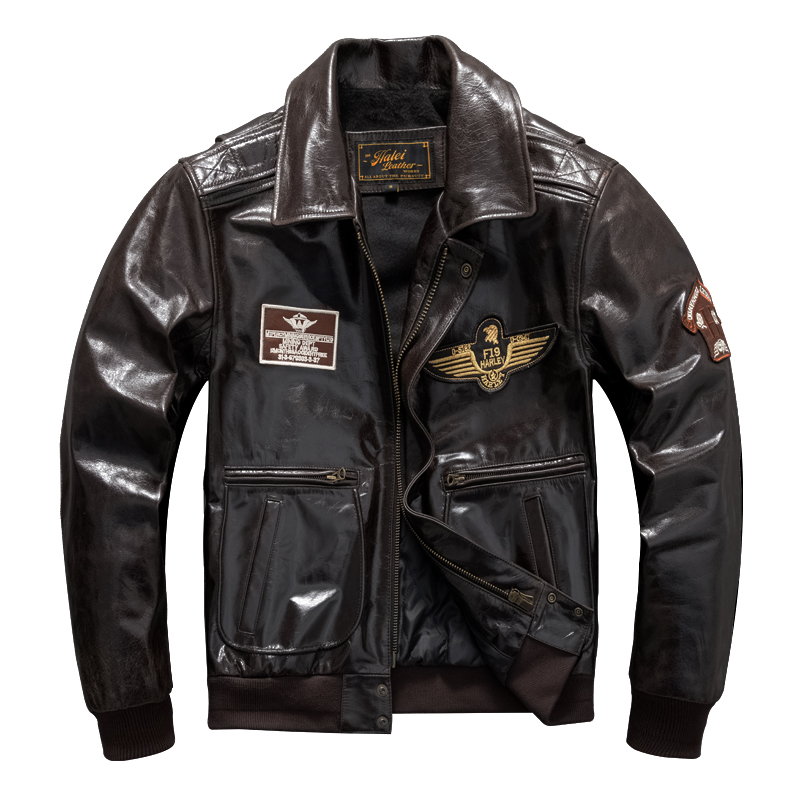 Blouson militaire en cuir véri - Winter Clothing Pk avis et prix